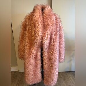 Free People Pink Teddy Jacket